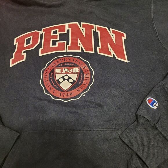 Vintage Champion University of Pennsylvania hoodies sweatshirt sweater - Picture 4 of 5